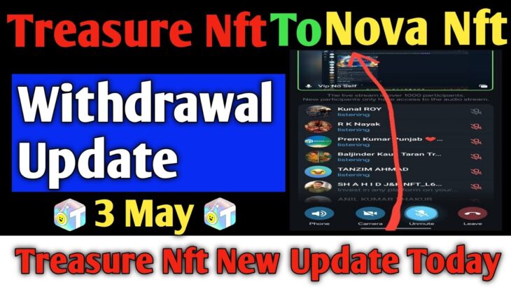 Treasure Nft To Nova Nft Withdrawal Update | Treasure Nft New Update Today |  Nova Nft
