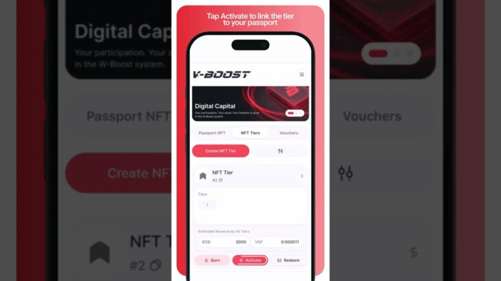 Vistory V Boost NFT Registration Done