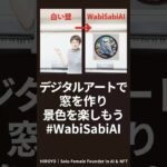 デジタルアートで窓を作り景観を楽しもう！ #WabiSabiAI #NFT #OpenSea #Web3