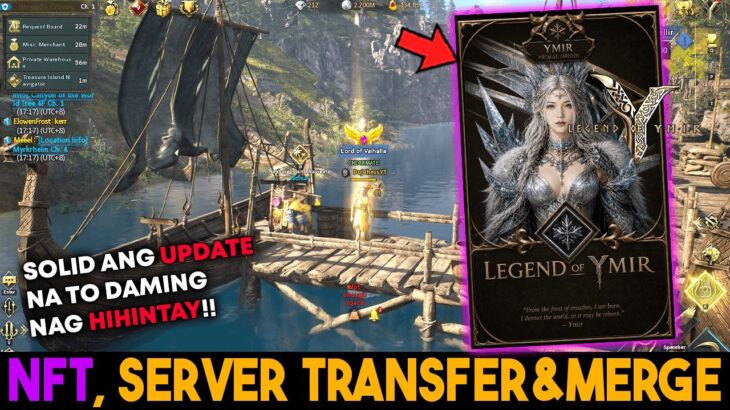 🔴may NFT na🔴Server MERGE🔴Server Transfer🔴Legend of ymir live