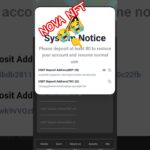 nova nft withdrawal update today #novanft #treasurenft