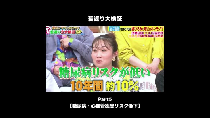 #shorts  【若返り大検証5】歯磨きで糖尿病リスク低下 #歯磨き #若返り #若見え #糖尿病 #ホンマでっか