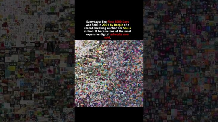 sold his digital collage NFT for $69.3 million