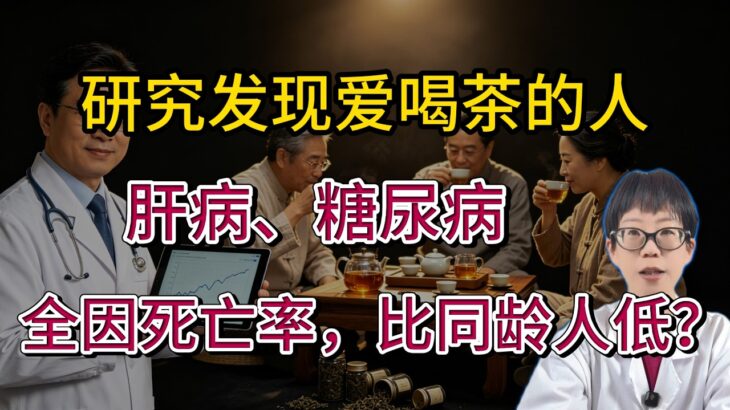 研究发现爱喝茶的人，肝病、糖尿病、全因死亡率，比同龄人低？【安澜谈健康】#喝茶养生 #茶叶真相 #茶多酚 #健康补水 #养生误区 #护肝 #控糖饮食 #安澜健康 #科学饮茶 #生活习惯 #食道健康