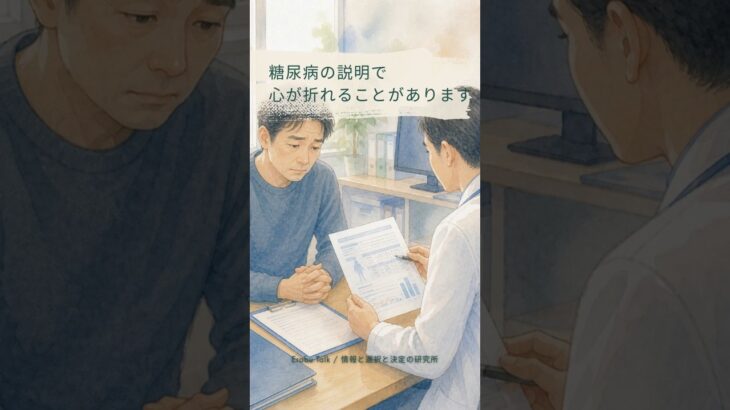 糖尿病の説明で、心が折れることがある  #意思決定支援 #糖尿病