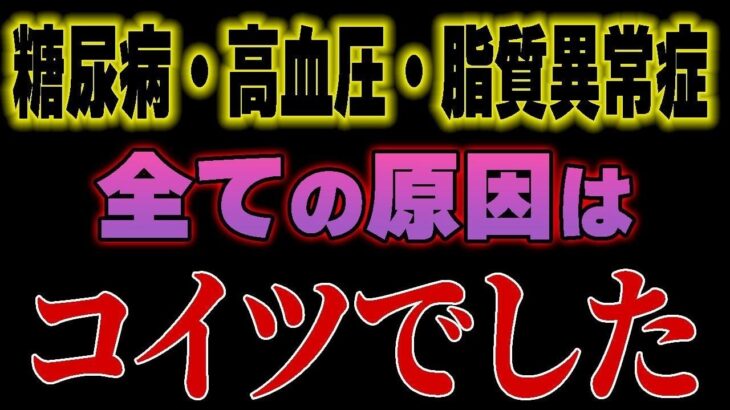※なぜ医者は教えてくれなかった？糖尿病、高血圧、脂質異常症を作り出す真犯人は全部コレでした…。【ゆっくり解説】