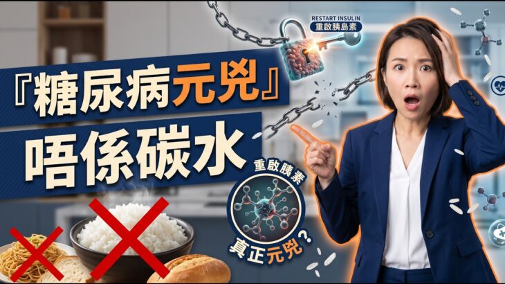 戒食白飯依然血糖超標？解密二型糖尿病的真正元兇，清空細胞毒素重啟胰島素｜《食療聖經》