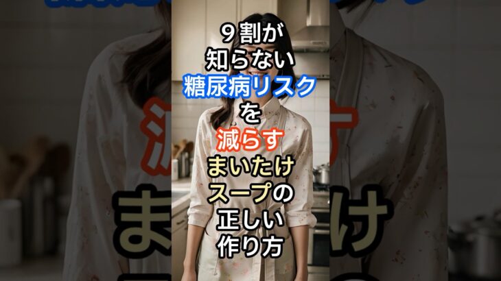 ９割が知らない糖尿病リスクを減らすまいたけスープの正しい作り方 #雑学