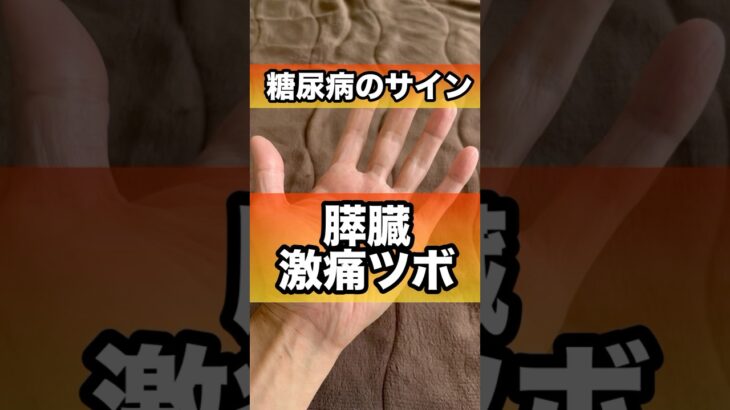 糖尿病で膵臓気になる人は激痛ツボ#糖尿病 #膵臓