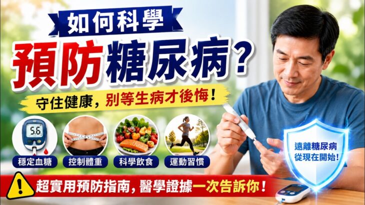 如何科學預防糖尿病？別等終身服藥才後悔！糖尿病前期可逆轉……