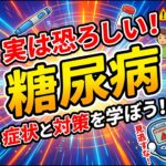 糖尿病ってどんな症状？甘く見ると怖い目に合う！！治療や対策も含めて徹底解説！！