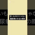甘いものだけじゃない。糖尿病の本当の原因 #薬剤師 #薬 #糖尿病 #健康 #健康リテラシー