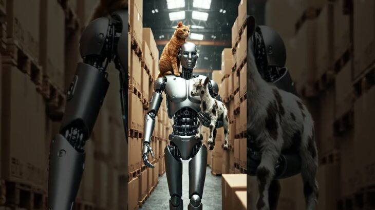 🤖🐐🐱 #viral #nft #trending #funny #robot #cat #goat #fyp #boxes #reels #shortvideo