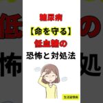 糖尿病　低血糖　命を守る　恐怖と対処法　心の架け橋　元看護師４０年　捕食#ブドウ糖#アドレナリン#冷や汗#脱力感 #健康習慣 #youtubeショート#糖尿病#低血糖# #60歳代#５０歳代