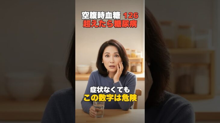 空腹時血糖126で糖尿病? 自分の数字を今すぐ確認 #shorts