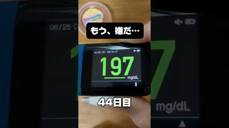 糖尿病を1年半放置した結果【44日目】