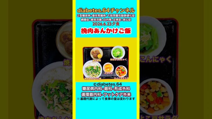 【挽肉あんかけご飯】 塩分は1日5g#2型糖尿病#CKD#LEAD#狭心症#白内障#食事療法#自炊記録#提出用画像