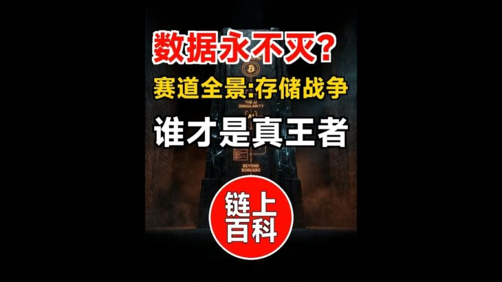 链上百科 · 赛道全景(23)：去中心化存储赛道 | 你的数据真能在链上存一辈子吗 | 谁是下一个存储之王