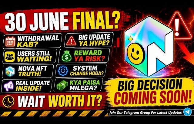 30 JUNE NOVA NFT BLOCK CHAIN ⛓️ LISTING / NEW UPDATE TODAY TREASURE NFT FUN / #novanft #trending