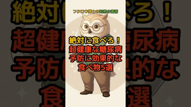 絶対に食べろ！超健康な糖尿病予防に効果的な食べ物5選 #糖尿病予防 #血糖値コントロール