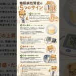 糖尿病性腎症の5つのサイン#糖尿病性腎症 #健康知識#医療#ためになる#知っておきたい#セルフチェック#5つのサイン