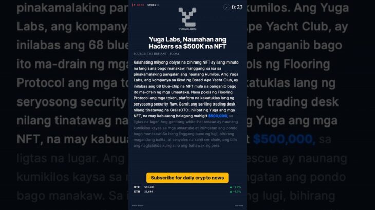 $500K na NFT heist, napigil sa huling minuto — #Ba #shorts