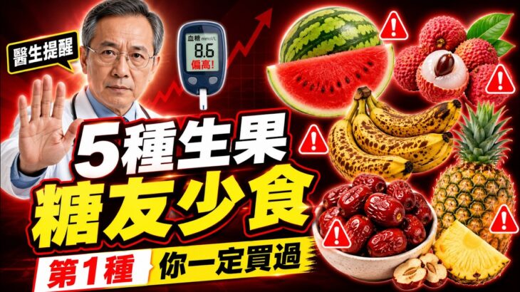 醫生鄭重提醒：這5種水果，糖尿病人別一次吃太多！第1種幾乎家家都買過