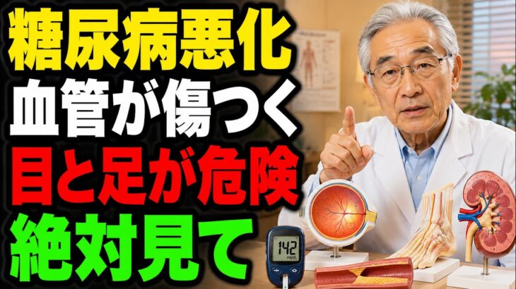 【60歳以降要注意】糖尿病は尿の病気ではなく血管の病気です｜腎臓・目・足を守る本当の理由