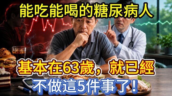 醫生：能吃能喝的糖尿病人，基本在63歲，就已經不做這5件事了！