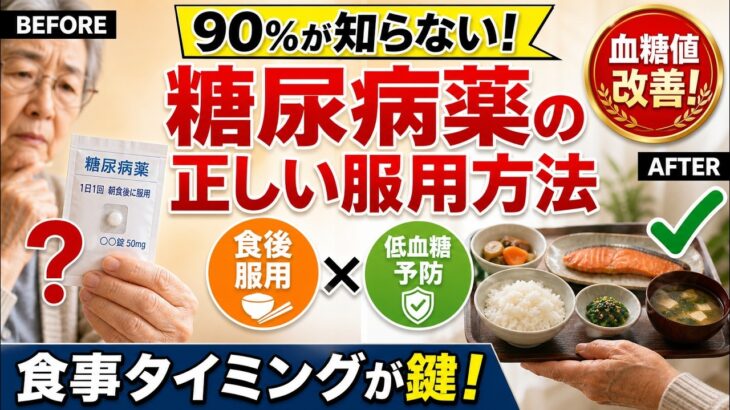 【命に関わる😰】糖尿病の薬を「空腹のまま」飲ませて妻が意識を失いかけた夜…68歳夫が学んだ正しい服用タイミングの真実