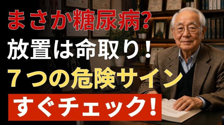 放置すると危険 進行前に知るべき隠れ糖尿病の初期症状と危険サイン7選 医師が解説するセルフチェック法 |  健康寿命