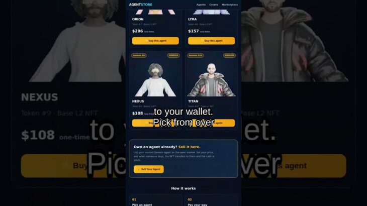🤖 AGENTPAY Own an AI agent. Let it earn for you. 💸On AgentPay, every agent is a unique NFT on Base
