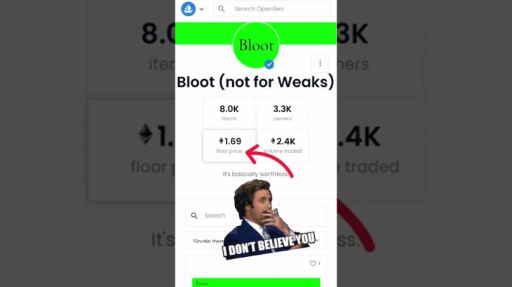 BLoot flippening #nft #nftart #bloot #loot #nftartist… #Shorts #marcinteodoru