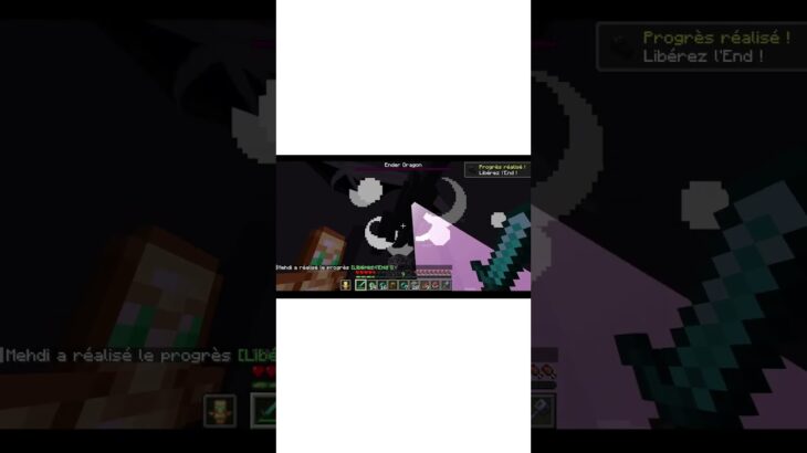ENDLY DEFEAT ENDER DRAGON #minecraft #brawl #enderdragon #end #nft #minecraftsurvivalseriesepisode1