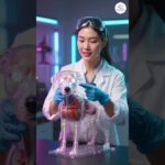 Exploring the canine body through cutting-edge transparent models  #animalanatomy #nft #doganatomy
