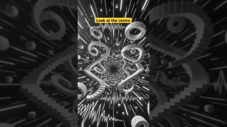 ⚠️ Flash warning: Infinite monochrome matrix. #psychedelic #psychedelictrance #nft #shorts #youtube