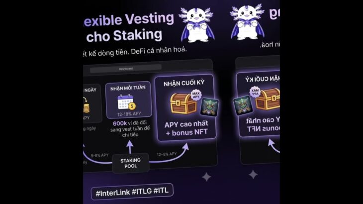 Flexible Vesting InterLink: Tự Chọn Lịch Nhận ITL, APY Cao + Bonus NFT #InterLink #ITLG #ITL