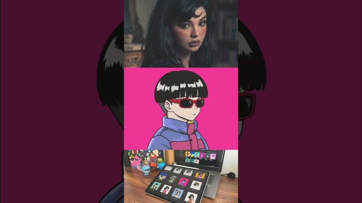 Its me behind this art 🩷🩷#nft #opensea #art #anime #web3 #artist #drawing #paint