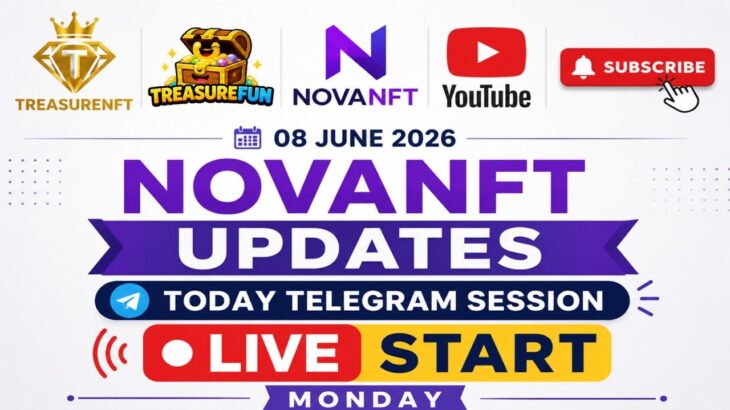 LIVE: TREASURE NFT MEETING | LATEST UPDATES AND INFORMATION | WITHDRAWAL UPDATE NOVANFT |
