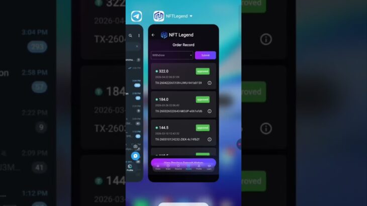 NFT legend withdrawal record