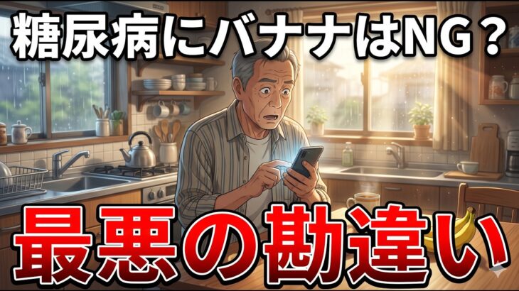 【絶対やめて】「糖尿病にバナナはNG」は嘘？72歳男性を襲ったこむら返りの悲劇と「1日1本」の正しい食べ方