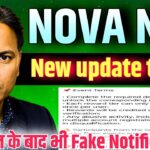 NOVA NFT NEW UPDATE//Withdrawal के नाम पे लुट//Fake Notification//Be Alert 🛑
