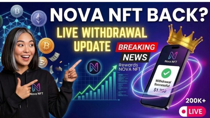 Nova NFT Today Big Update | Withdrawal Start Live | Treasure NFT India Latest News 2026