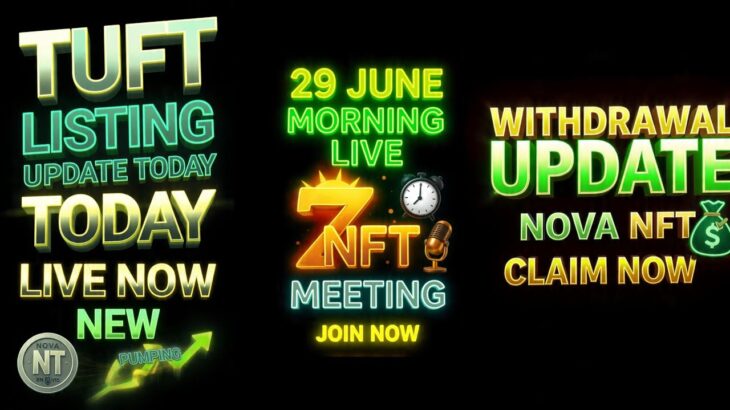 Nova Nft Live // 29 June Morning Special Live Mitting Video 📷 Nova Nft withdrawal Cash Notification