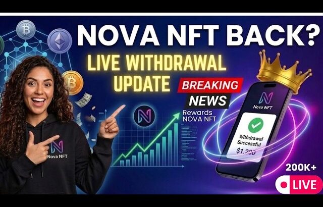 Nova Nft Today New Big Update / Live Program Withdrawal Start  | #trending#nft