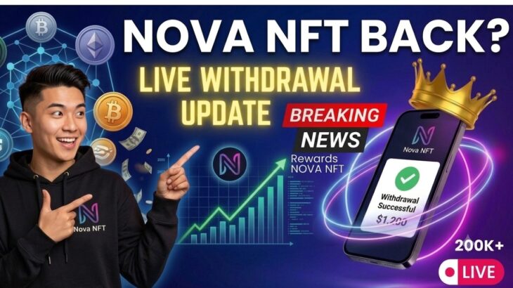 Nova Nft Today  New Big Update Live Program Withdrawal Start  | #trending#nft terasure
