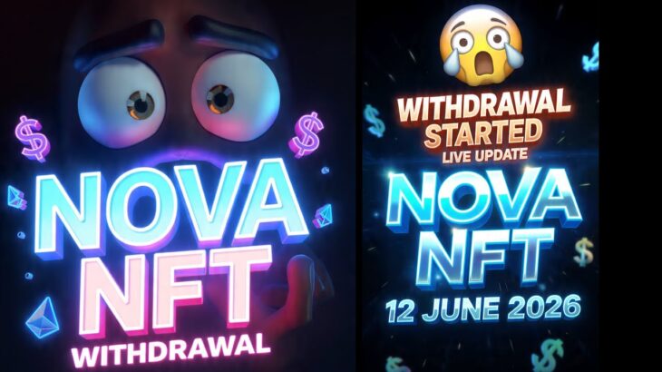Nova nft morning special live update// 12 June Nova nft withdrawal update ,, Nova nft dollar diposit