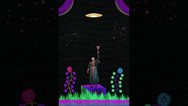 Olympus monument. Animation. NFT