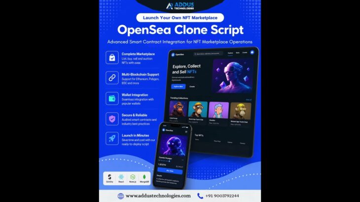 Opensea Clone Script #nft #nftgaming #nftcommunity #nftart #openseamarketplace #opensea #usa #uk