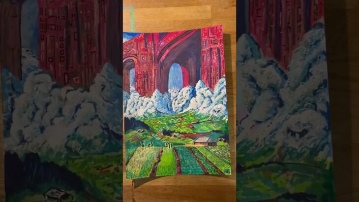 Pen drawing epic highland #colorfuel #colorfuelartstudio #nft